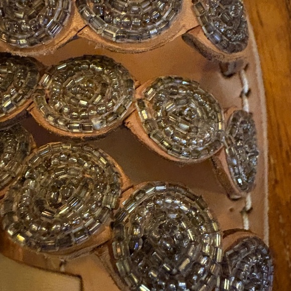 Laidback London Handmade Leather Beaded Sandals Women’s Size 36 (US 5–5.5) NWOT! - Picture 6 of 10